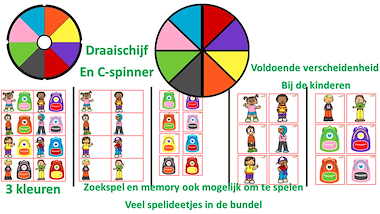 Lesmateriaal Gekleurde boekentasjes sorteren van auteur Little Play Friends slide 3