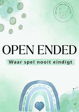 Lesmateriaal Open Ended - Waar spel nooit eindigt  van auteur knussekleuterwereld