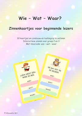 Lesmateriaal Wie wat waar van auteur Alexandra Wit slide 1