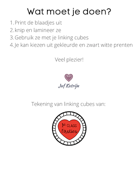 Lesmateriaal stapelen met linking cubes van auteur Juf Katrijn slide 2