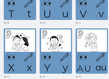 Lesmateriaal klanken alfabet - kleur blauw  van auteur Juf_Lore slide 2
