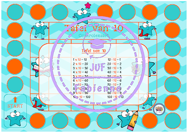 Lesmateriaal Tafel van 10 - Spelbord - Sterren. van auteur Juf_Fabienne slide 3