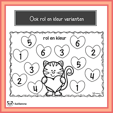Lesmateriaal Rol en bedek Valentijnsdag  van auteur Juf Janina slide 3