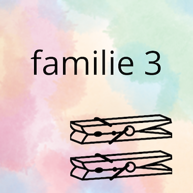 Lesmateriaal AN - mijn familie (deel 3) - spel 2: knijpkaarten van auteur Peggy Van Rompaey