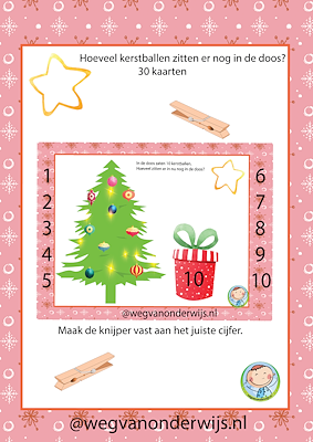 Lesmateriaal Splitsen met Kerst van auteur wegvanonderwijs slide 1