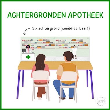 Lesmateriaal Achtergrond - de apotheek  van auteur Juf Steffi