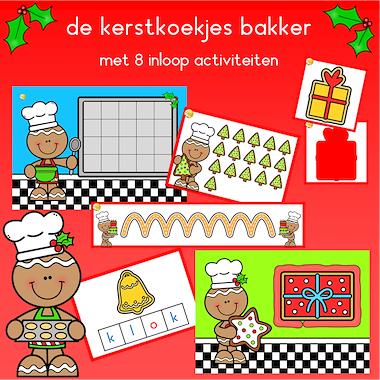 Lesmateriaal De kerstkoekjes bakker van auteur JufJoyceKuenen