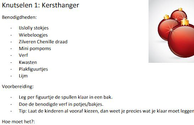 Lesmateriaal Basisdraaiboek Kerstviering van auteur Juffrouw Laura slide 2