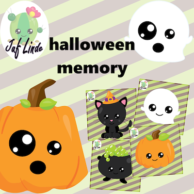 Lesmateriaal halloween memory van auteur juf Linde