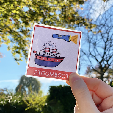 Lesmateriaal Zaklampkaartjes: lettergrepen Sinterklaas van auteur Juf Maike slide 2