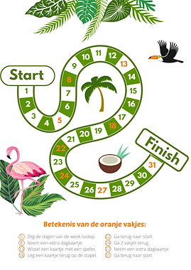 Lesmateriaal Initiatie Frans - spel de dagen van de week van auteur Juf Tessa deelt slide 2