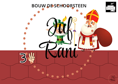 Lesmateriaal Opdrachtenkaarten - Bouw de schoorsteen van sint en piet  van auteur Juf Rani