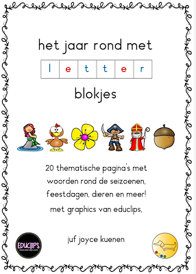 Lesmateriaal Het jaar rond met letter blokjes van auteur JufJoyceKuenen slide 3