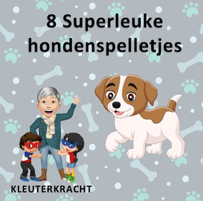 Lesmateriaal 8 leuke hondenspelletjes  van auteur Kleuterkracht slide 1