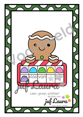 Lesmateriaal Kerst - Kaartjes getalbeelden (aanvulling) van auteur De klas van juf Laura slide 3