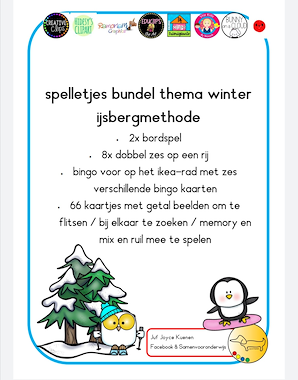 Lesmateriaal Winter spelletjes bundel van auteur JufJoyceKuenen slide 2