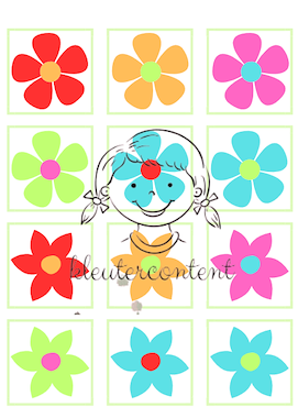 Lesmateriaal Thema bloemen: Matrix  van auteur Kleutercontent slide 2