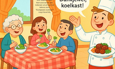 Lesmateriaal Praatplaatverhaal Karel en de koelkast van auteur Jeti Creations slide 4