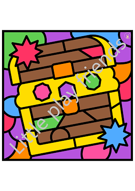 Lesmateriaal Kleuren naar voorbeeld - piraten van auteur Little Play Friends slide 3