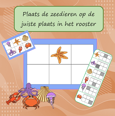 Lesmateriaal Plaats alle zeedieren op de juiste plaats van auteur Jabbedabbedoe
