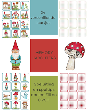 Lesmateriaal Memory thema kabouters van auteur Little Play Friends slide 1