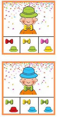 Lesmateriaal Knijpkaarten: carnaval van auteur Kleuterwereld slide 3