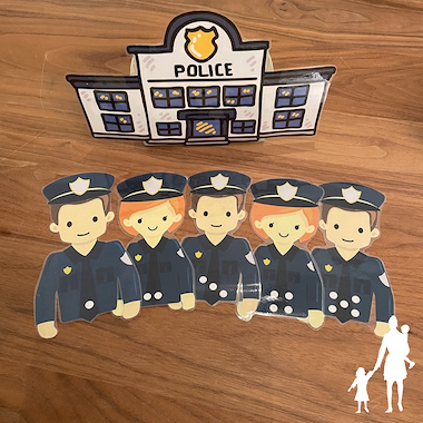 Lesmateriaal thema politie - Help de politie boeven vangen KLEUTERS van auteur Nanny Melissa slide 2