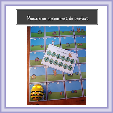 Lesmateriaal Paaseieren zoeken met de bee-bot van auteur Juf Janina slide 2