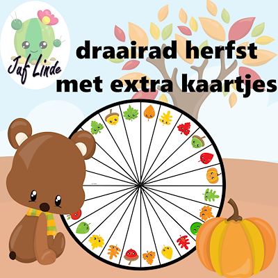Lesmateriaal ikea-draairad herfst van auteur juf Linde slide 1