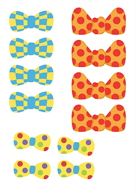 Lesmateriaal Carnaval: clown aankleden met voorbeeldprenten van auteur JufkeSarah slide 4