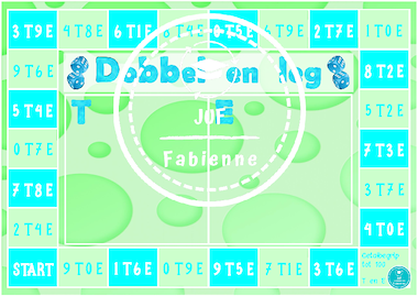 Lesmateriaal Getalbegrip tot 100 - Spelbord - Dobbel en leg. van auteur Juf_Fabienne