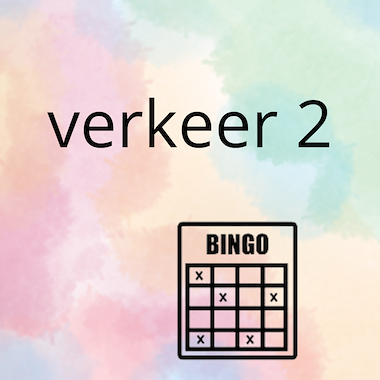 Lesmateriaal AN - het verkeer (deel 2) - spel 8: bingo van auteur Peggy Van Rompaey