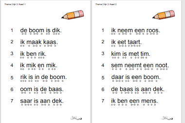 Lesmateriaal Potloodlezen lijn 3 thema 2 van auteur Juf ilona slide 2