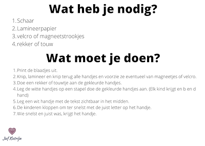 Lesmateriaal handje klop b en d van auteur Juf Katrijn slide 2