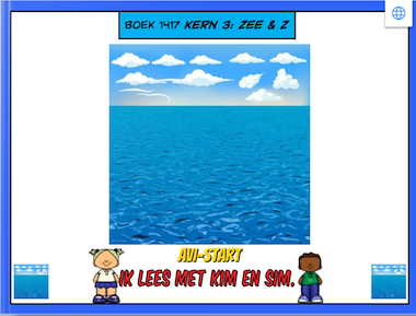 Lesmateriaal Lees met Kim en Sim: Kern 3: zee & z van auteur Gratis leuke leesboekjes
