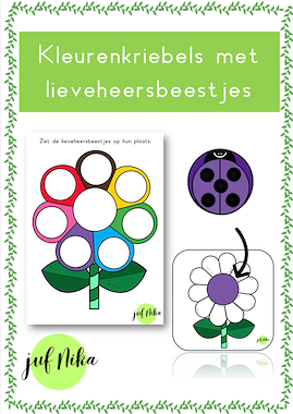 Kleurenkriebels met lieveheersbeestjes