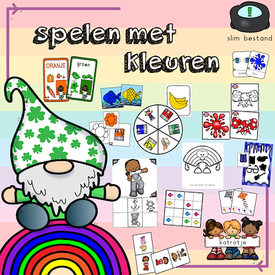 Lesmateriaal spelen met kleuren van auteur katrotje slide 1