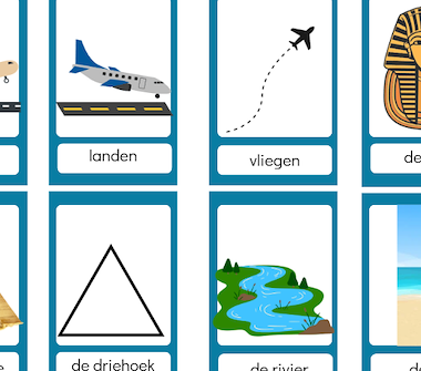 Lesmateriaal Woordenschat kaartjes wereldreis  van auteur Juf_Lore slide 2