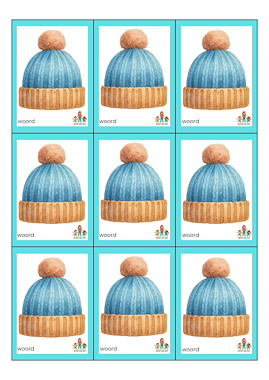 Lesmateriaal Mutsen woorden met tweetekenklanken voor het lampje  van auteur de beweegjuf slide 4