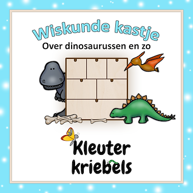 Lesmateriaal WISKUNDE KASTJE: OVER DINOSAURUSSEN ENZO van auteur Kleuter Kriebels