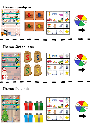 Lesmateriaal Spel speelgoedmagazijn thema Sint-Kerstmis- speelgoed van auteur juf Vicky derde kleuterklas slide 2