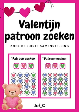 Lesmateriaal Valentijn Patronen Zoeken – Logisch Denken voor Kleuters van auteur Juf_C