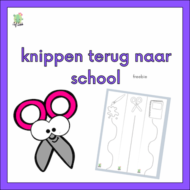Lesmateriaal knippen terug naar school van auteur juf Linde slide 1
