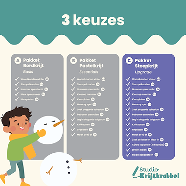 Lesmateriaal Themabundel Winter: Upgrade | Werkbladen en Woordkaarten van auteur Studio Krijtkrabbel slide 4