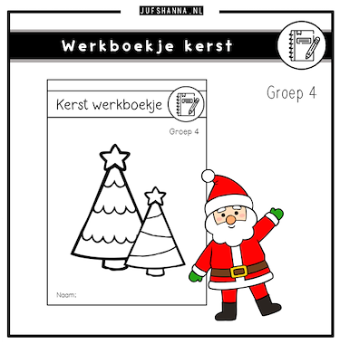 Lesmateriaal Thema kerst | Werkboekje groep 4 van auteur Juf Shanna