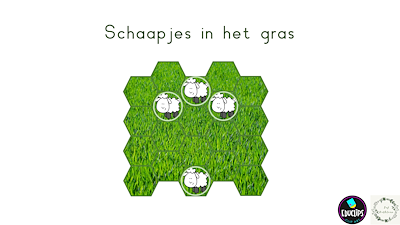 Lesmateriaal Schaapjes in het gras van auteur Juf Kathleen G