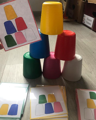 Lesmateriaal Opdrachtkaartjes voor Ikea bekers van auteur Juf Nathalie_