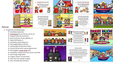 Lesmateriaal Sinterklaasliedjes - deel 1 van auteur Little Play Friends slide 2