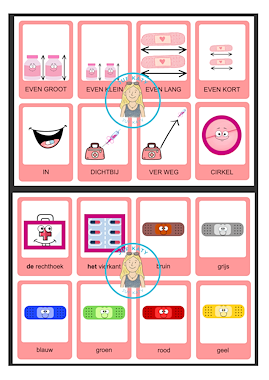 Lesmateriaal Woordkaarten thema : Dokter/ziek zijn van auteur Juf Katy slide 2