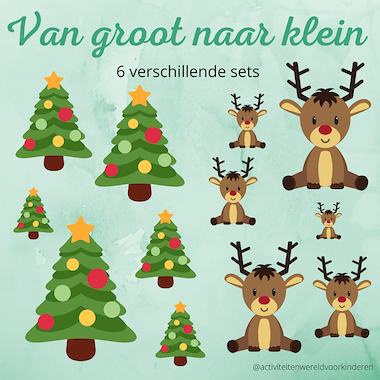 Lesmateriaal Kerst - van groot naar klein van auteur Nanny Melissa slide 1